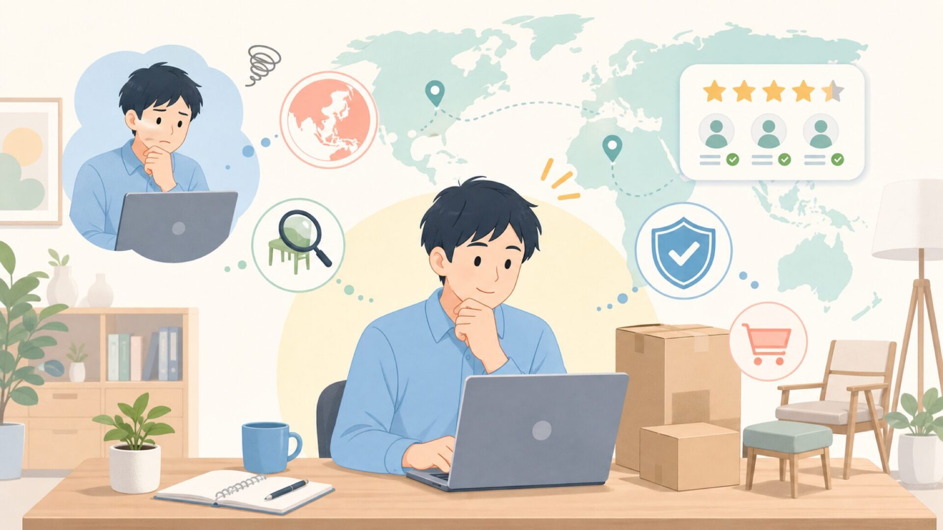 DEVAISEはどこの国？運営会社と評判・サクラ判定まで徹底解説の要点を表すイラスト