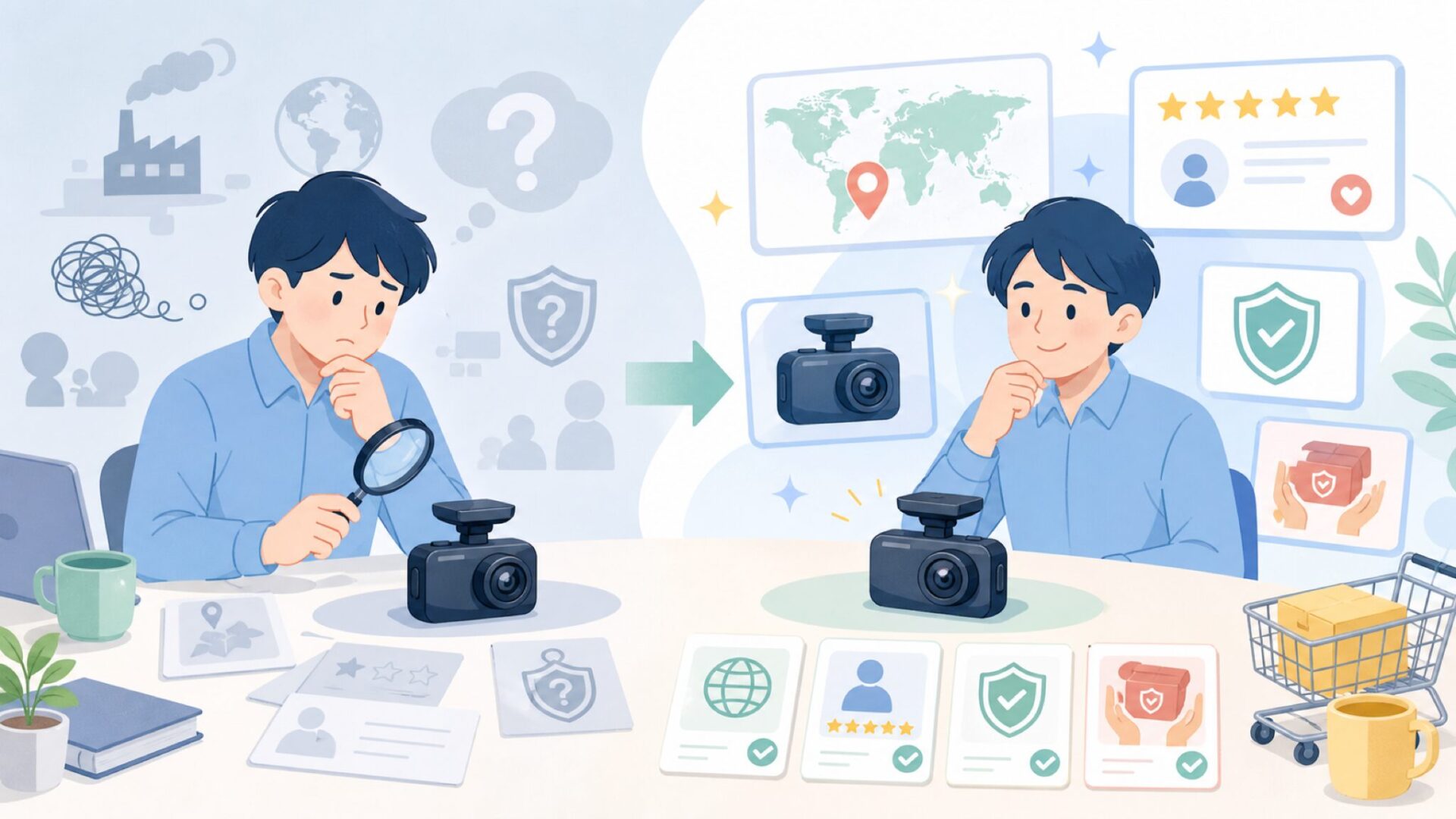 ORSKEYはどこの国？中国ブランドの正体と評判を本音で解説の要点を表すイラスト