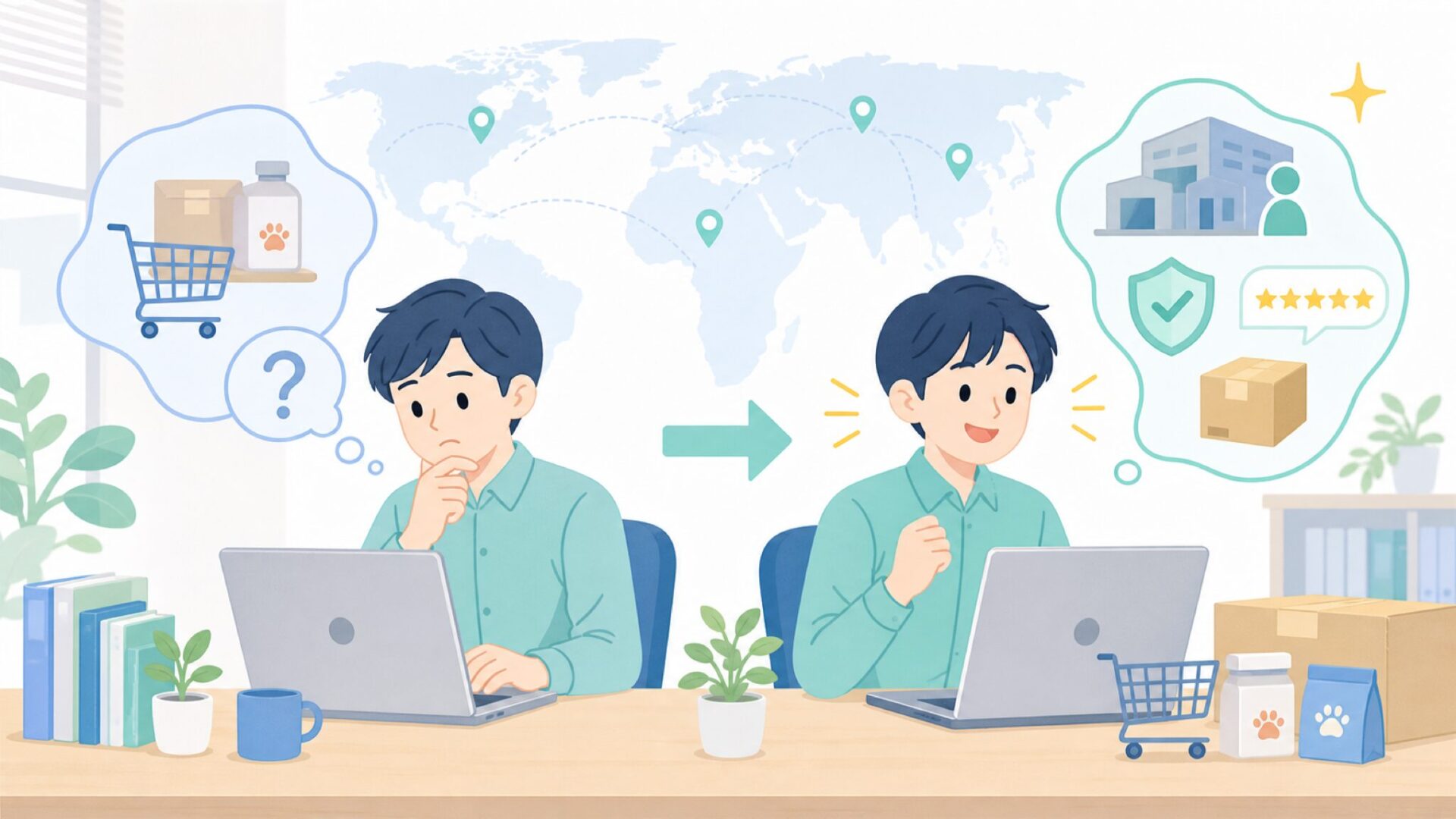 Ownpetsはどこの国のブランド?運営会社と安全性を徹底調査の要点を表すイラスト