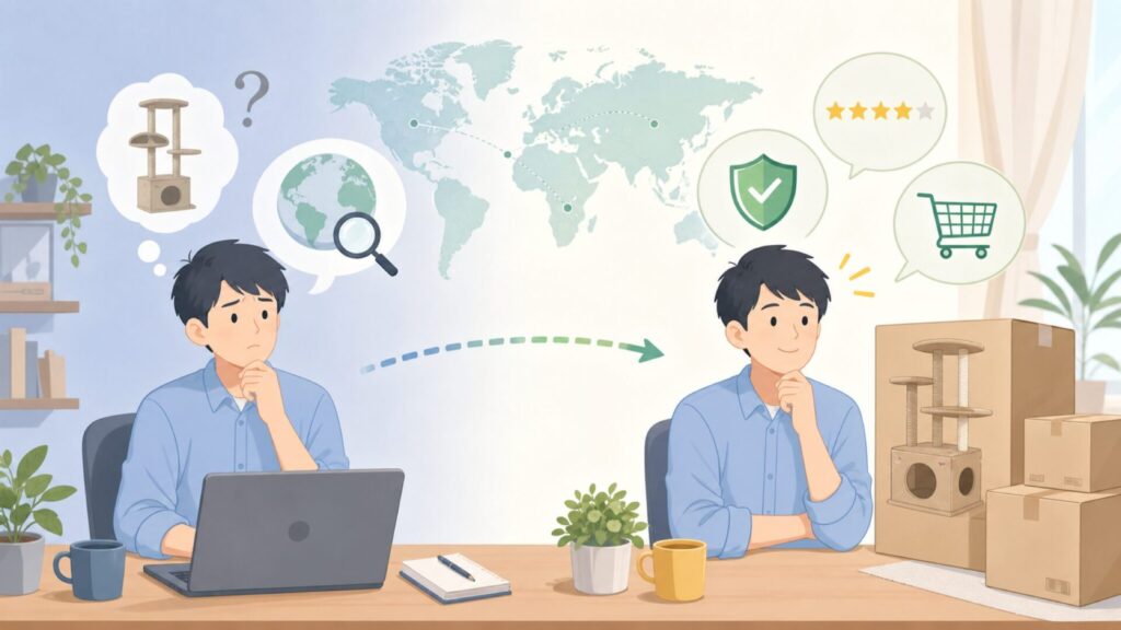 FEANDREAはどこの国？運営会社と安全性を徹底解説の要点を表すイラスト