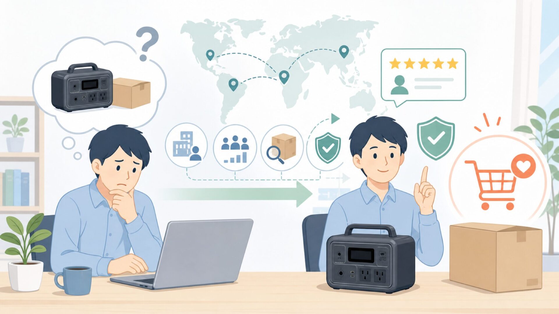Litheliはどこの国のブランド？運営会社と信頼性を解説の要点を表すイラスト