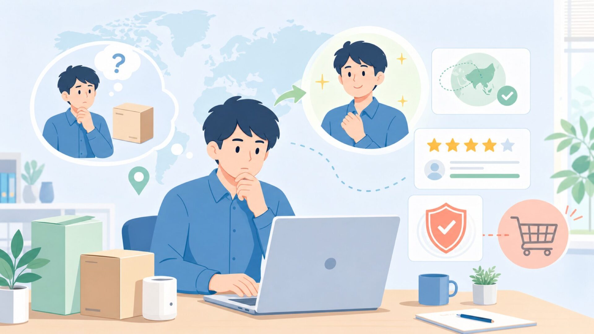 DEERCはどこの国のメーカー？中国発の実力と評判を徹底解説の要点を表すイラスト