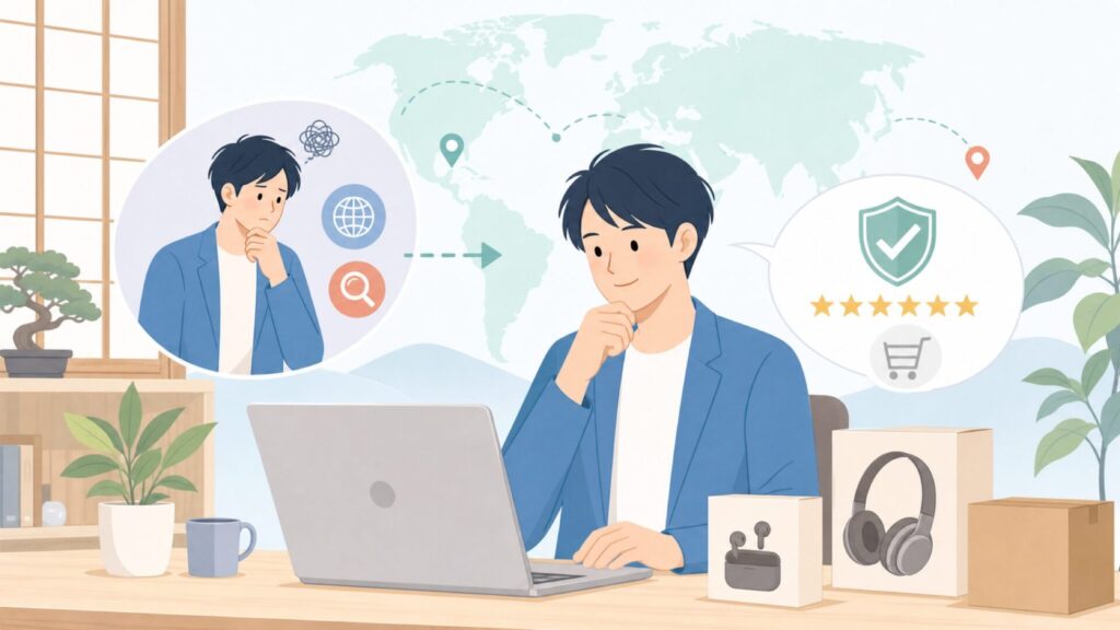 Douk Audioはどこの国？中国発の実力派オーディオブランドを徹底解説の要点を表すイラスト