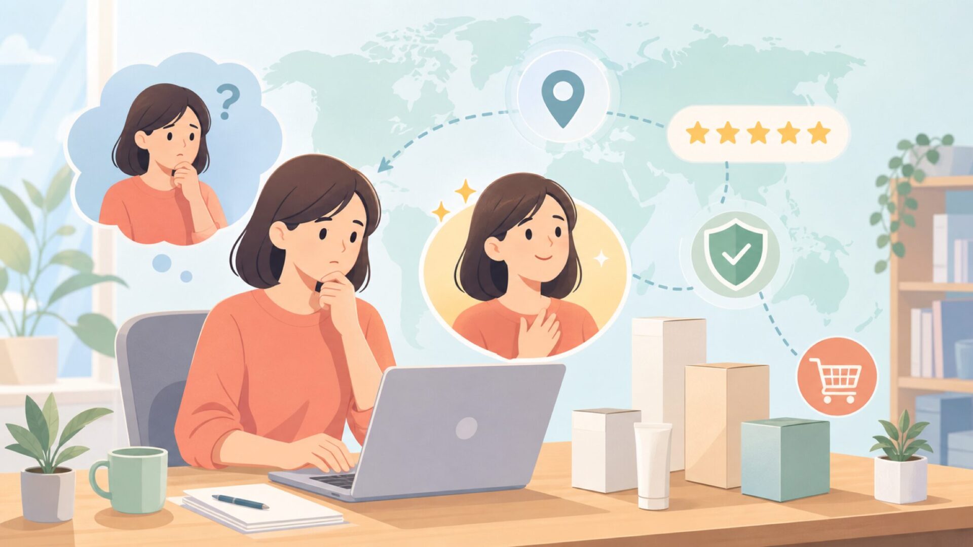 MiroPureはどこの国？中国ブランドの信頼性と安全性を徹底解説の要点を表すイラスト