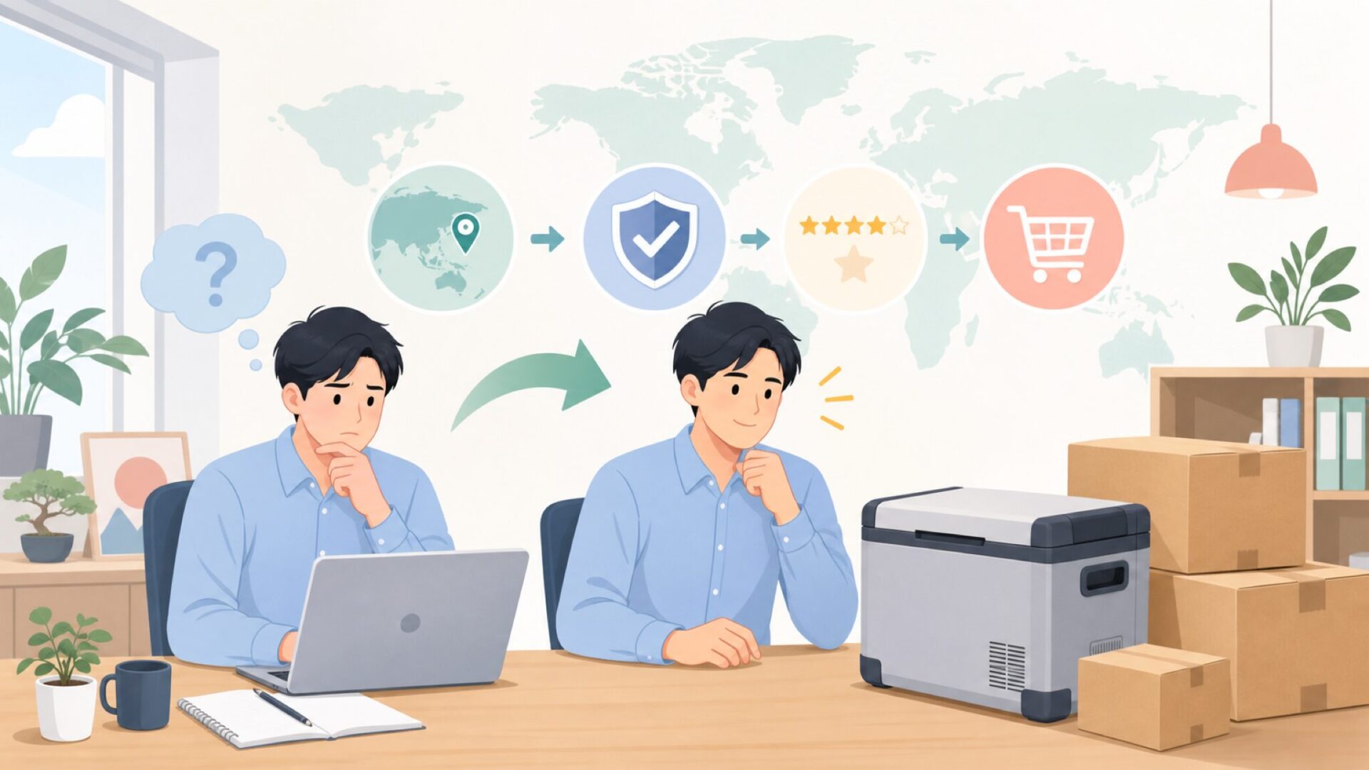 ICECOはどこの国のブランド？怪しくない理由とイタリア老舗ブランドの全貌の要点を表すイラスト