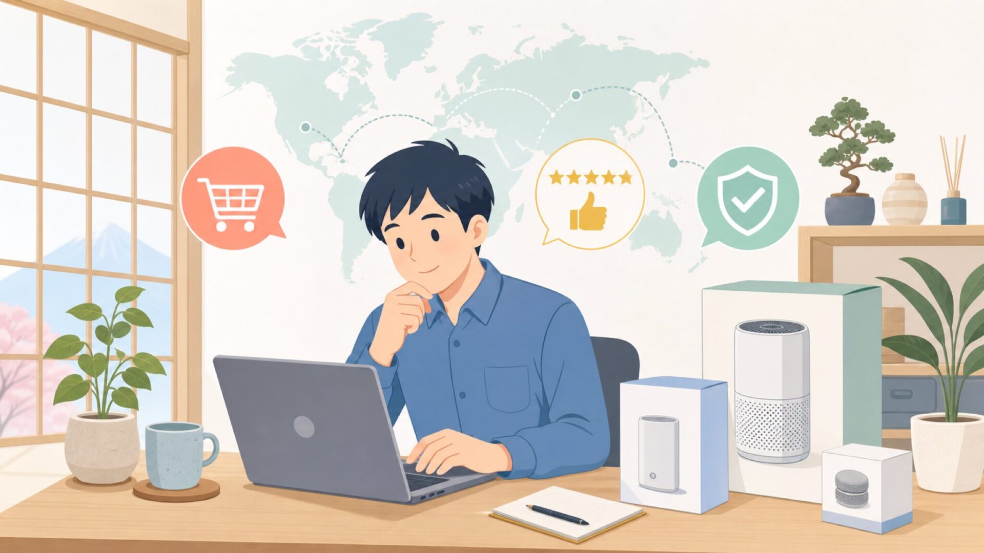 Vewiorはどこの国のブランド?PSE認証・品質・評判を購入前に全解説の要点を表すイラスト