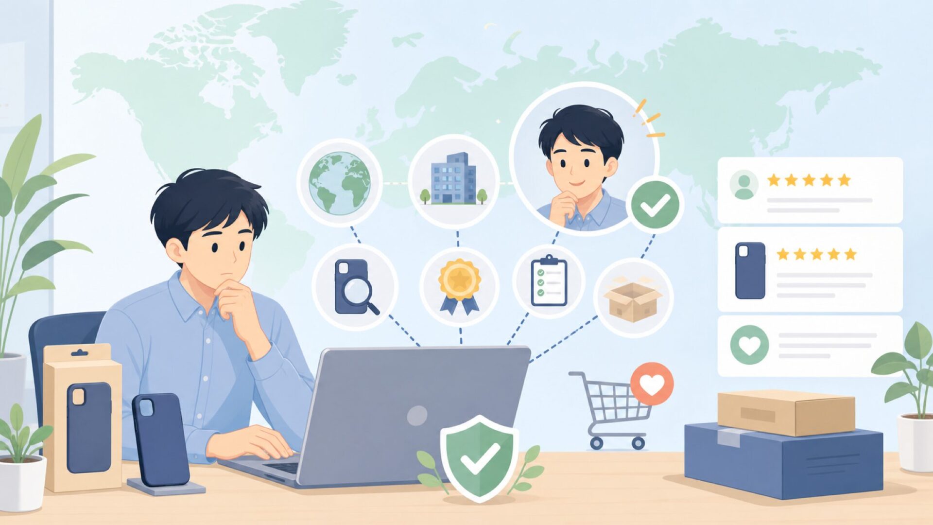 i-Blasonはどこの国のブランド？本社・設立・品質を徹底解説の要点を表すイラスト