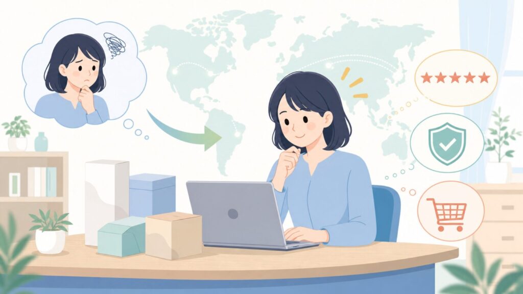 JoyTutusはどこの国？中国製の品質と安心して選ぶ方法を徹底解説の要点を表すイラスト