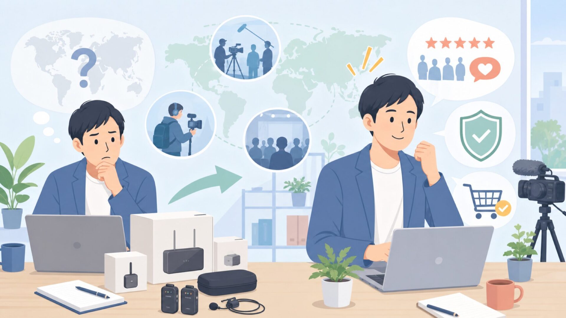 LARKSOUNDはどこの国?Hollylandの企業信頼度を徹底解説の要点を表すイラスト