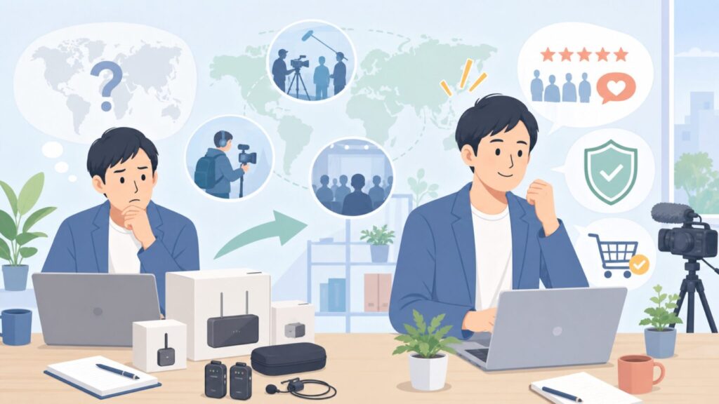 LARKSOUNDはどこの国？Hollylandの企業信頼度を徹底解説の要点を表すイラスト