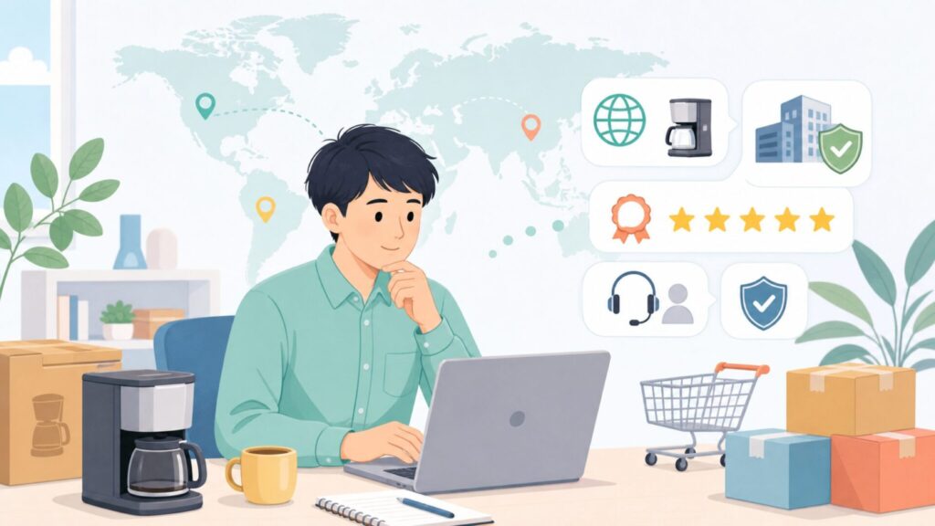 Mecityはどこの国？親会社VeSyncと品質・評判を徹底解説の要点を表すイラスト