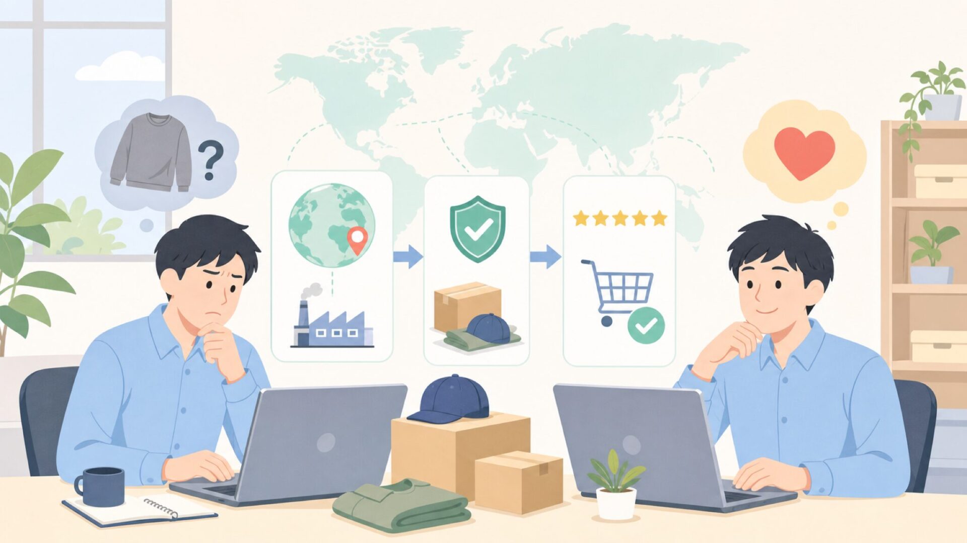 Kethvoz（KEBOZ）はどこの国？発祥は日本・製造は中国の全事実の要点を表すイラスト