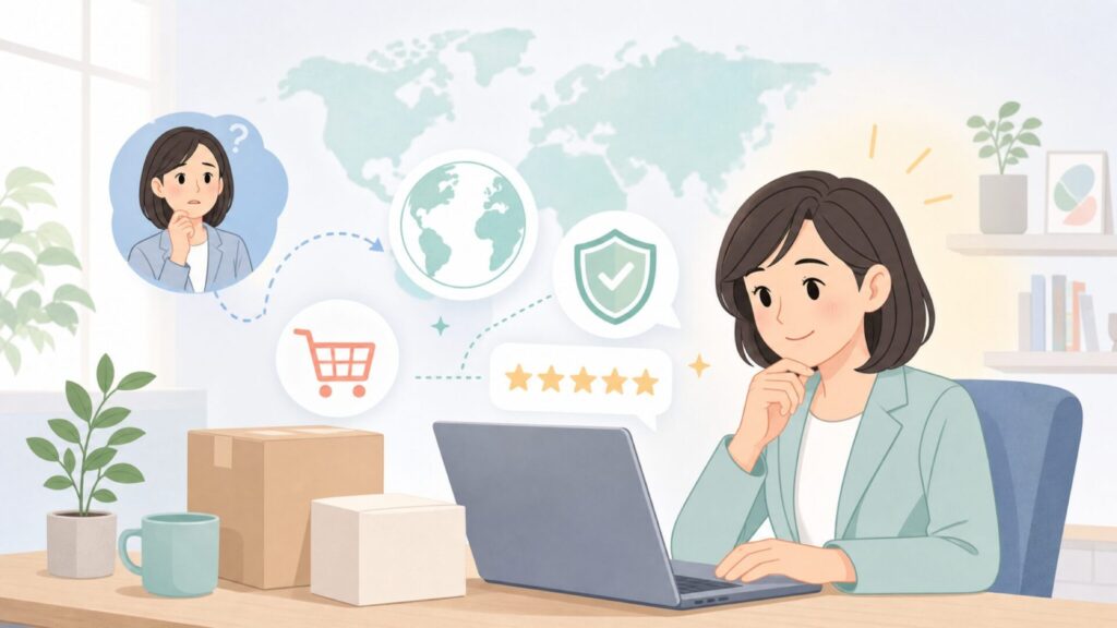 FODSPORTSどこの国？中国製でも安心して買える理由とおすすめモデル完全ガイドの要点を表すイラス