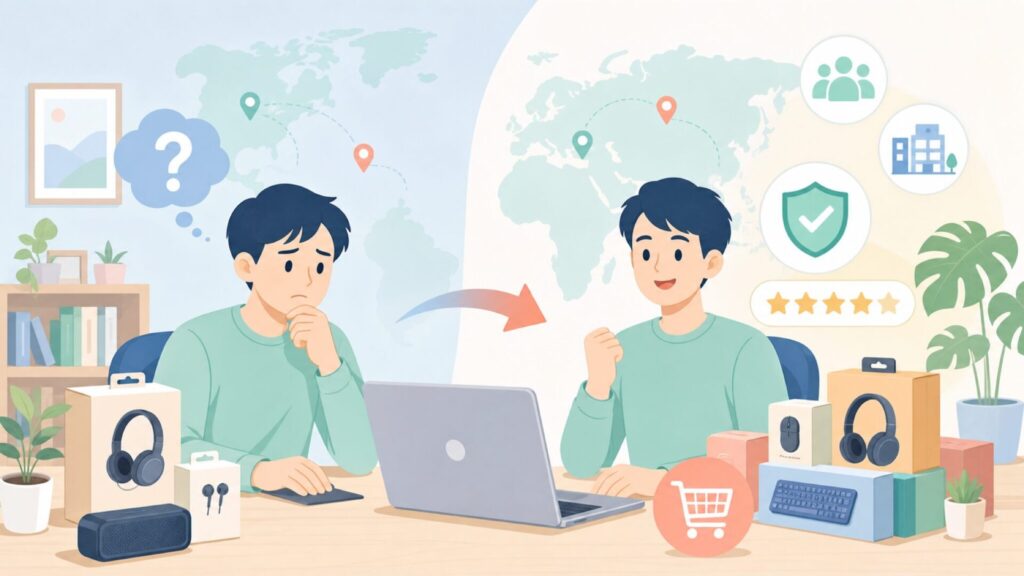 Genius Audioはどこの国？台湾の老舗KYE Systemsが運営する真実の要点を表すイラス