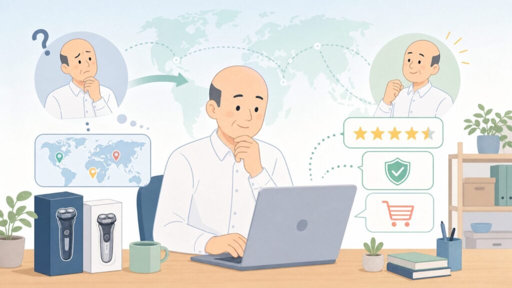 kensenはどこの国？怪しいと感じた人へ贈る企業情報・評判まとめの要点を表すイラスト