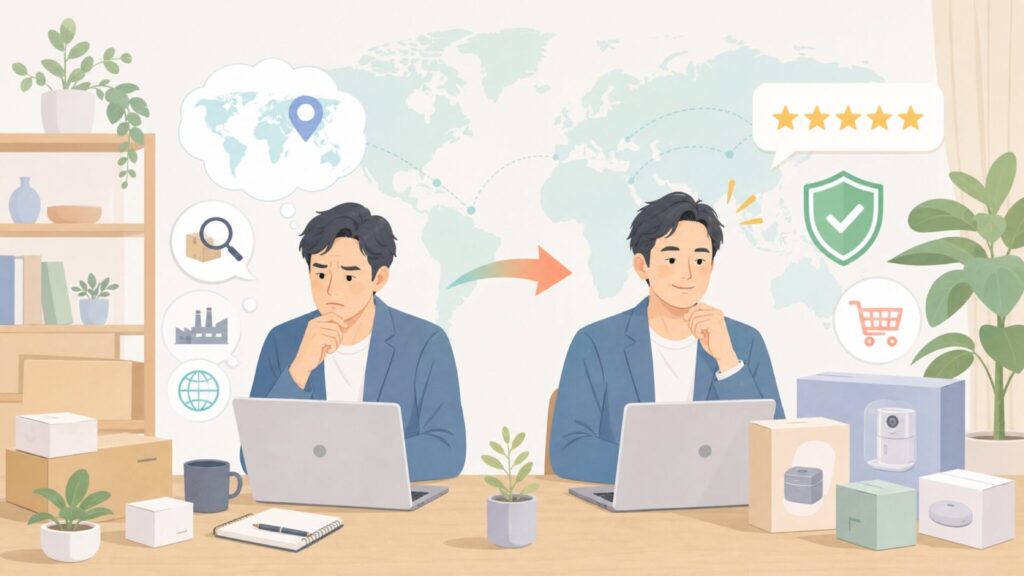 IPRODAはどこの国のメーカー？中国製でも安心して買える5つの理由を解説の要点を表すイラスト