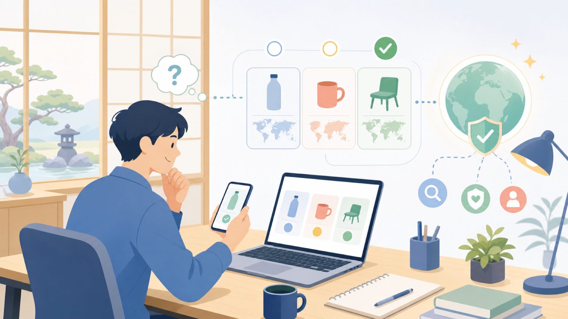 AKIYOプロジェクターはどこの国のメーカー？まず結論からを表すイラスト