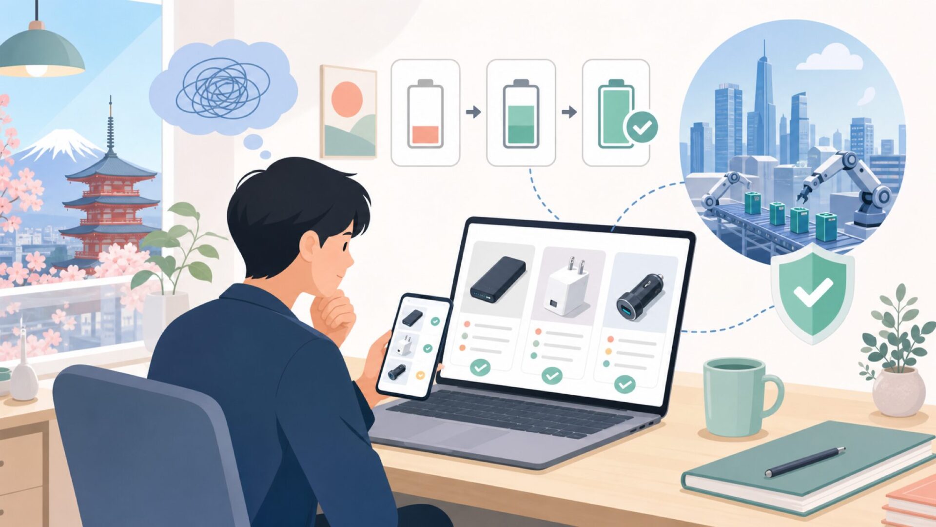 まず結論から――ISDTは中国・深センのバッテリー専門メーカーを表すイラスト