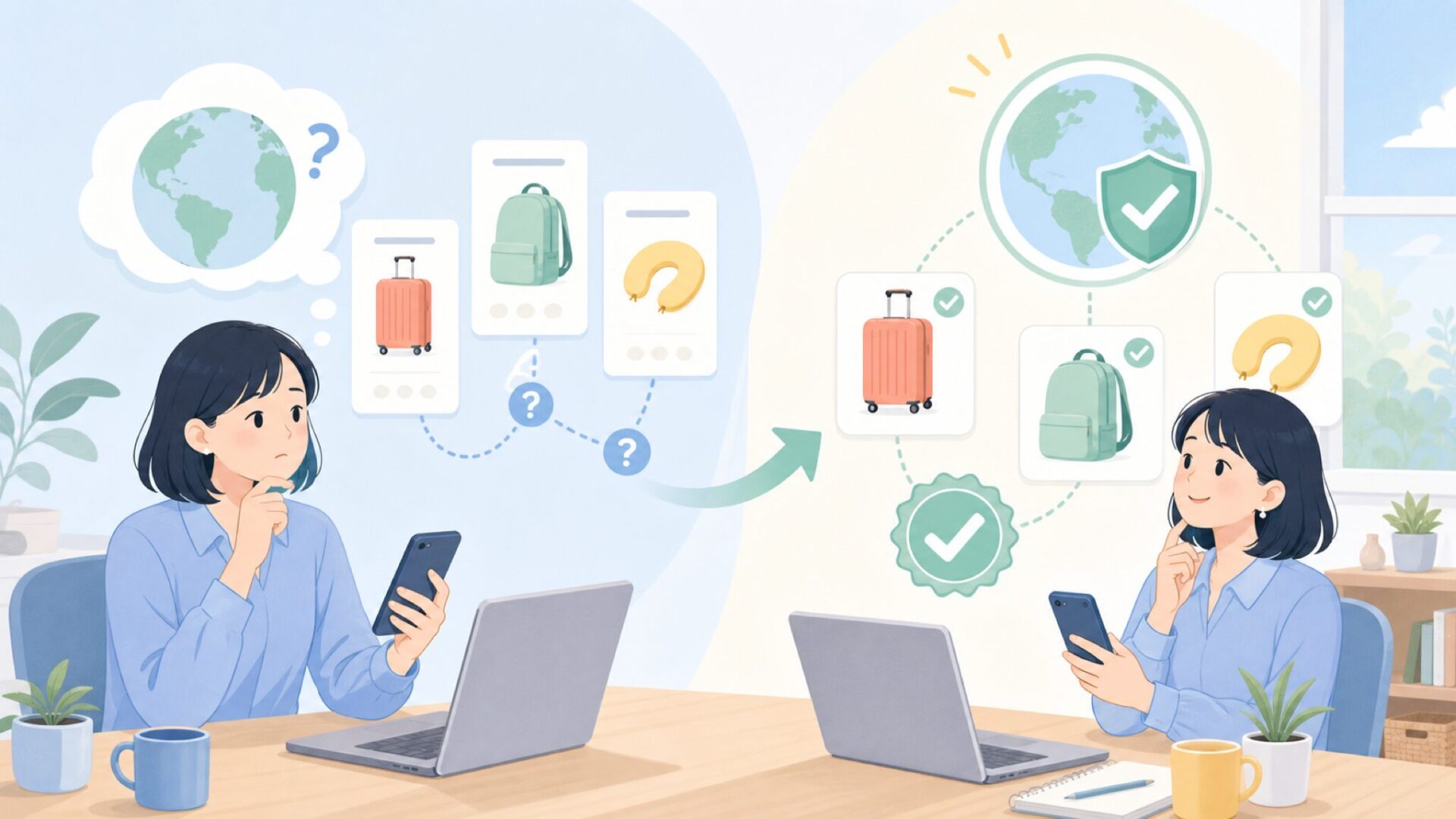 NeatPackはどこの国のブランド？まず結論を伝えたいを表すイラスト