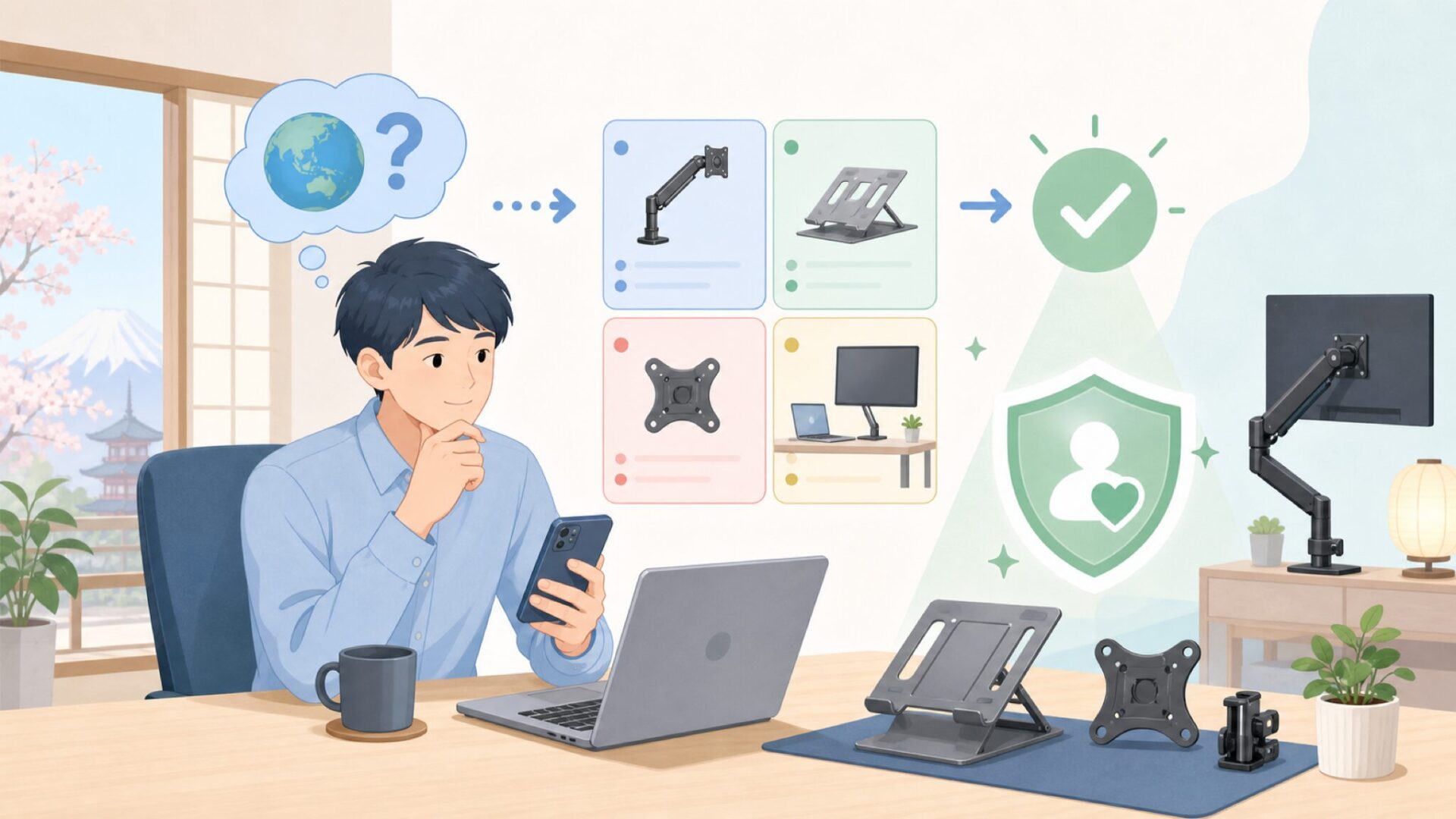 HumanCentricはどこの国のブランド？まず結論を先にを表すイラスト