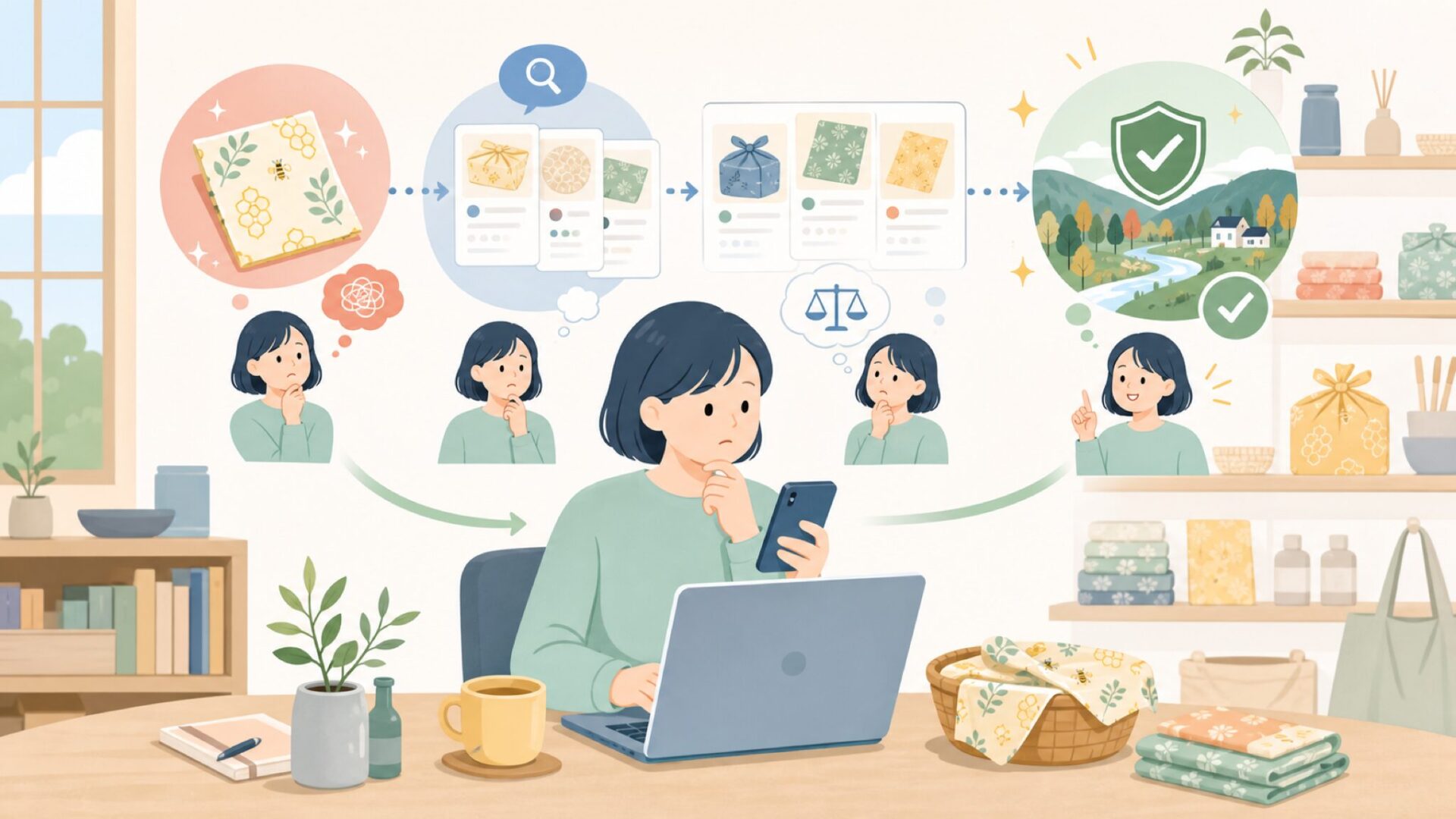 Bee's Wrapはどこの国のブランド？まず結論からを表すイラスト