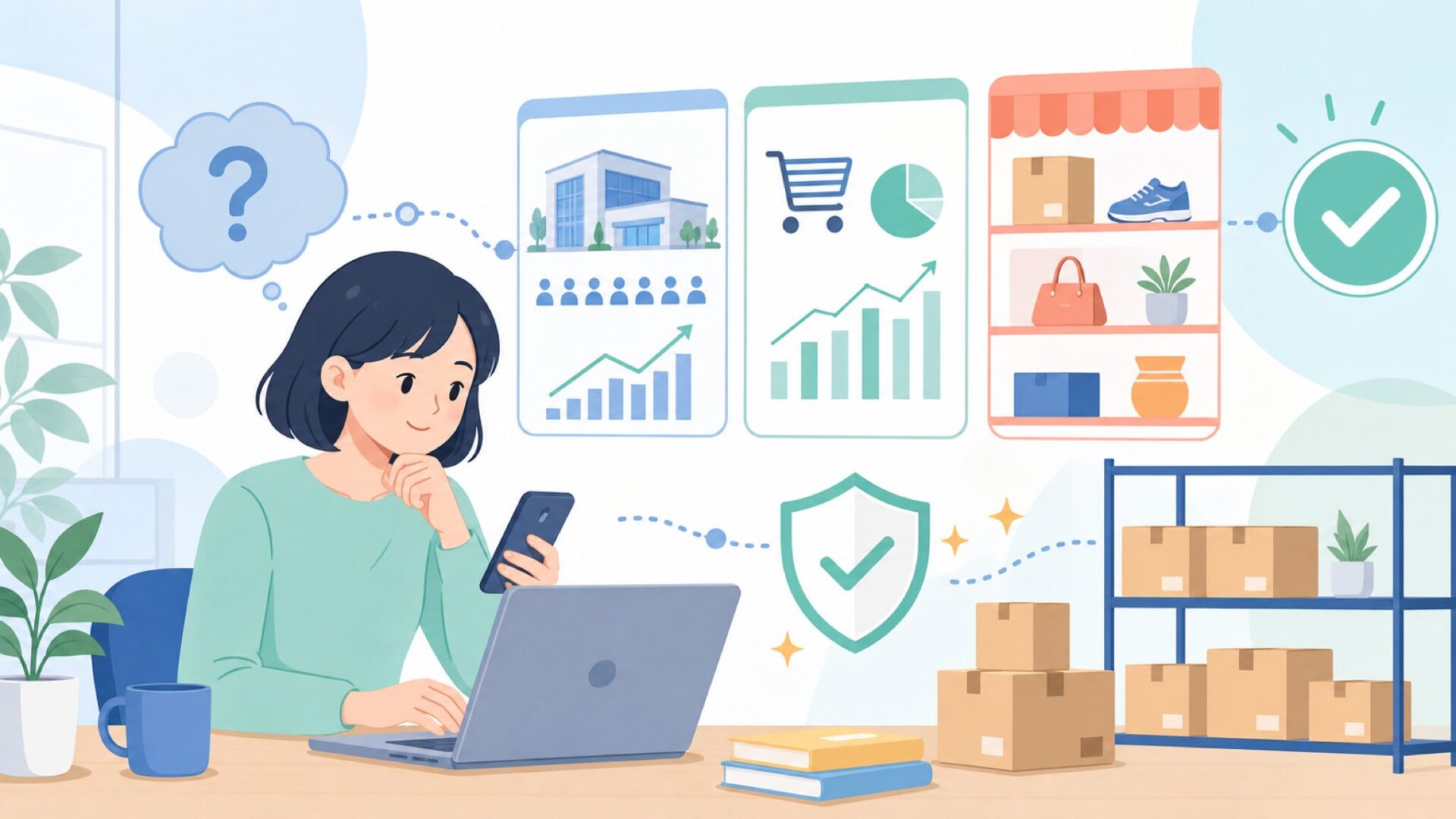 VANSUNYの企業規模・販売実績とAmazonでの立ち位置を表すイラスト