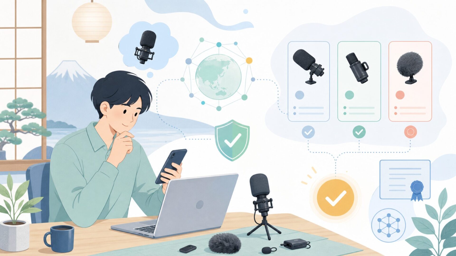 SmallRig Audioの正体——どこの国のブランドなのかを表すイラスト