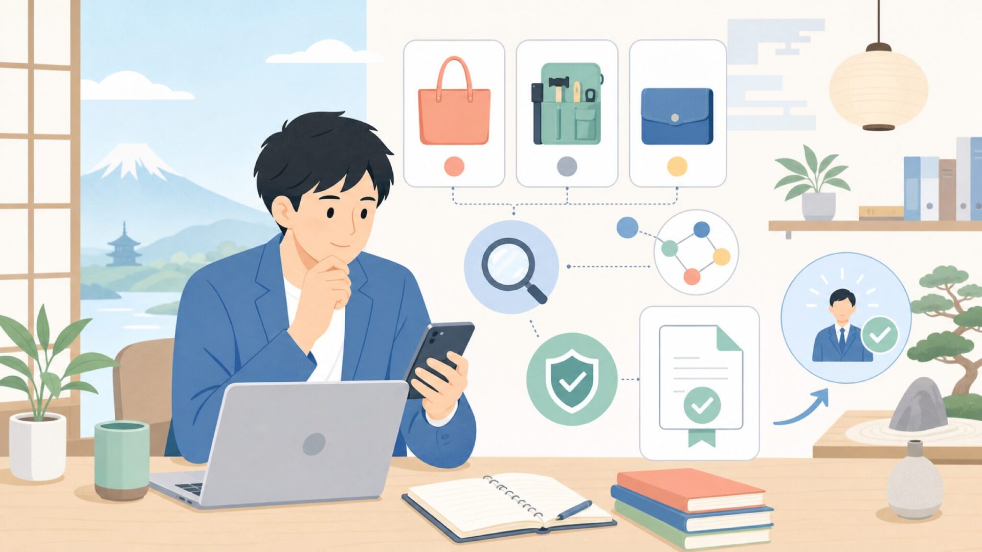 CLC(Custom LeatherCraft)を運営する会社の正体を表すイラスト