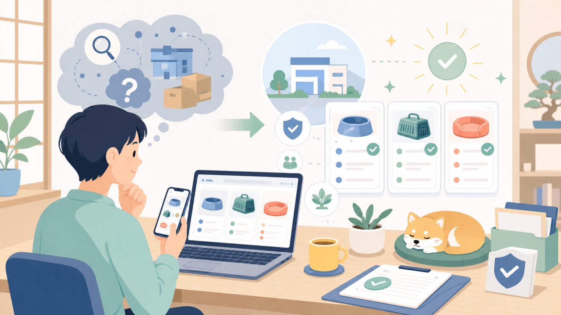 All For Pawsの本拠地はどこか — 国籍と会社の正体を表すイラスト