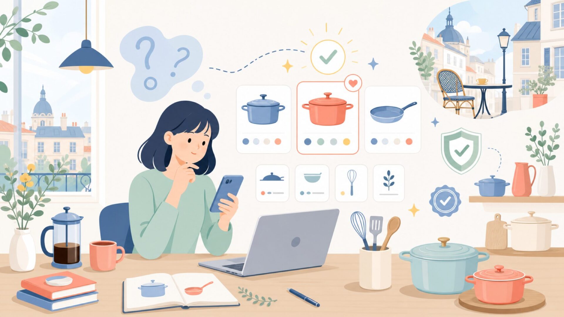 Mastradの正体—フランス生まれのキッチンブランドを表すイラスト