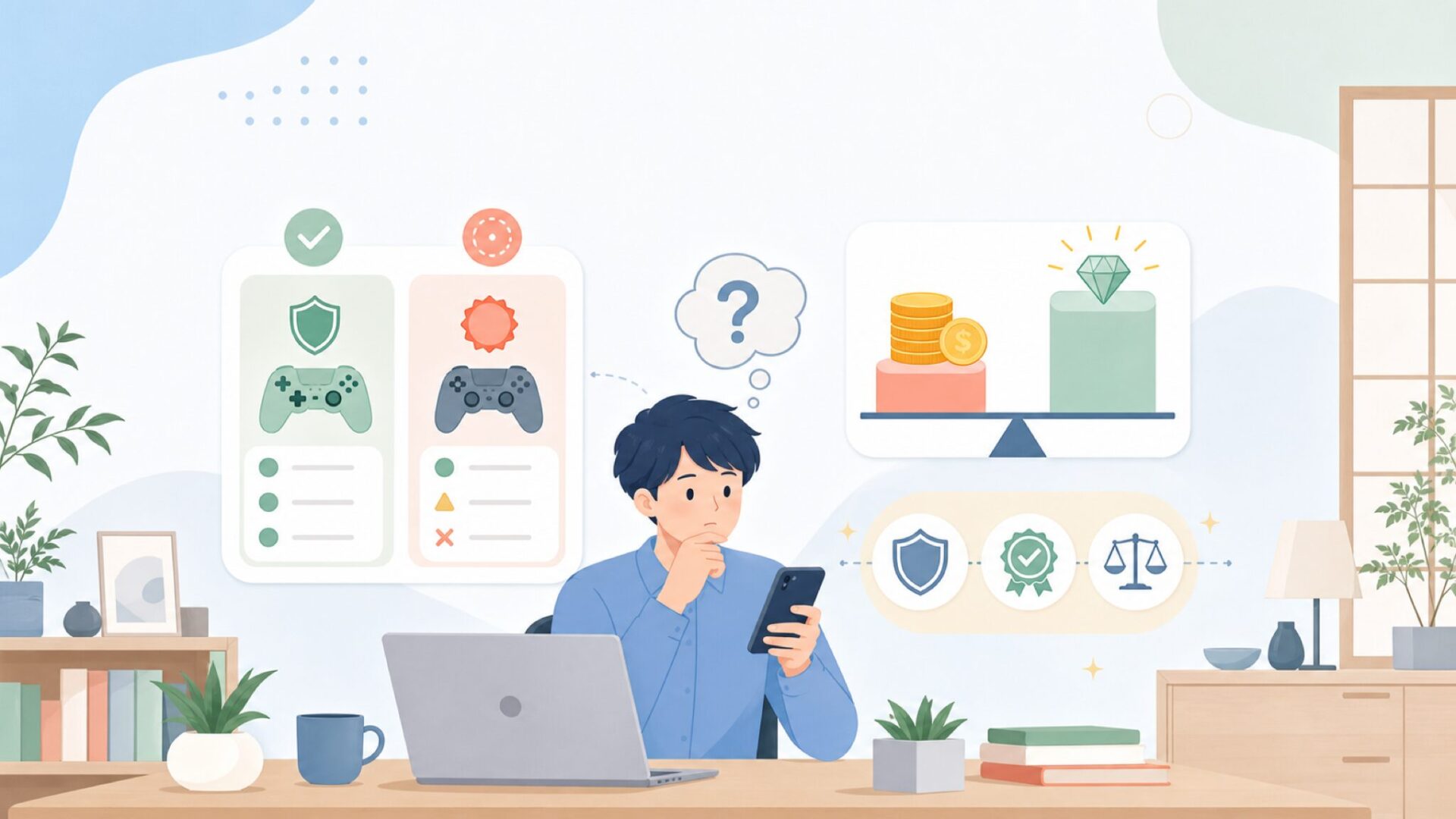 純正コントローラーと何が違う？価格差の正体を表すイラスト