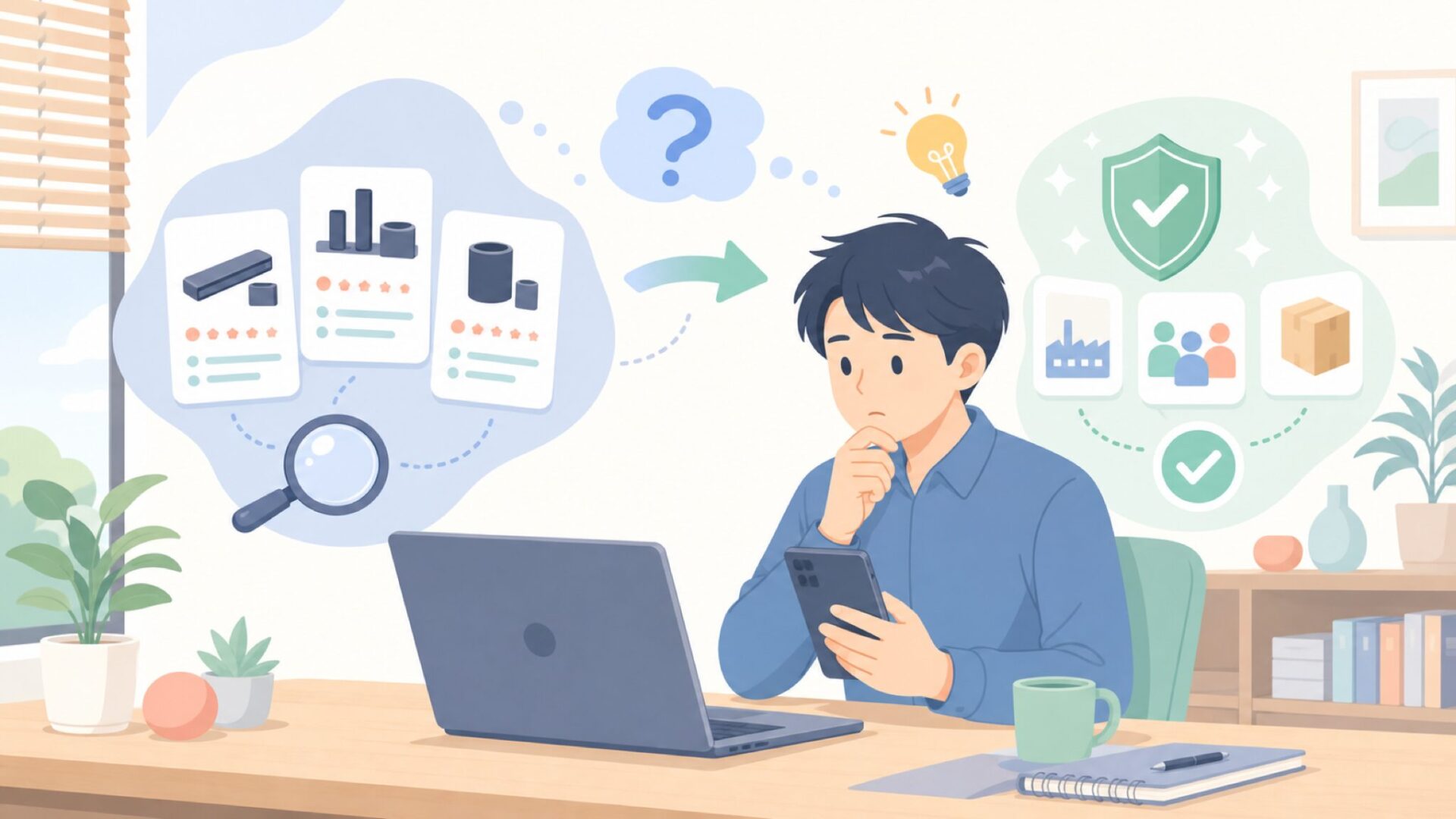 ULTIMEAはどこの国のメーカー？結論と運営会社の正体を表すイラスト