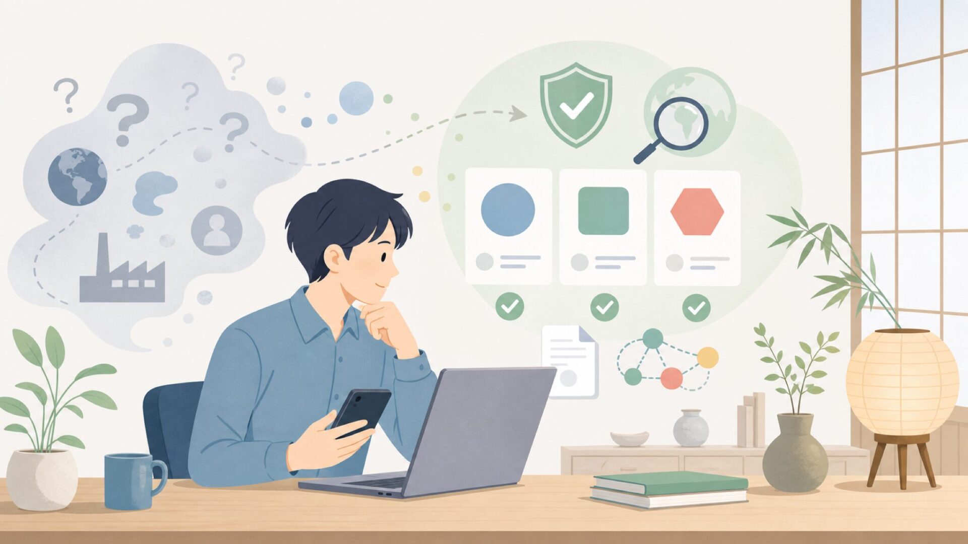 Athomはどこの国のブランド？運営会社の正体を特定するを表すイラスト