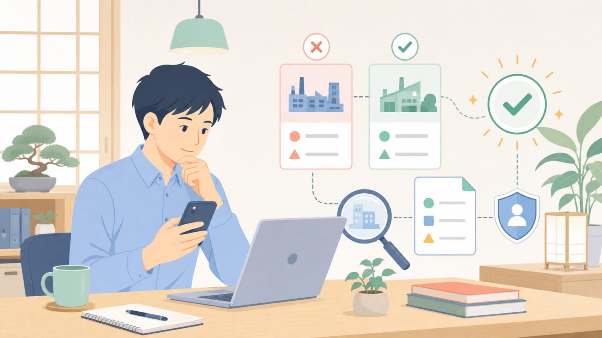 KitchenBoss はどこの国のメーカー?正体を一次情報で確かめるを表すイラスト