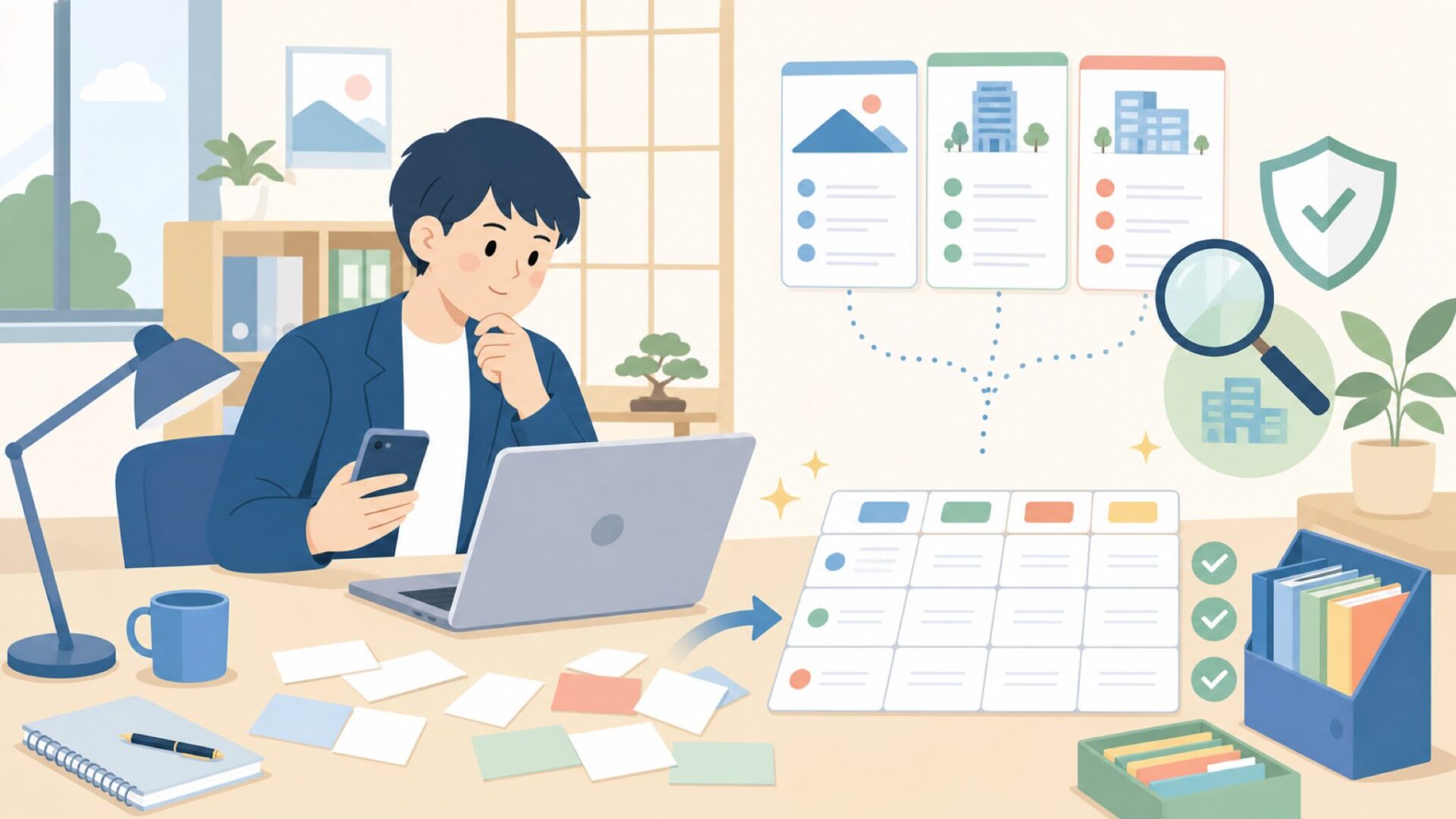 PARFOISの創業国・本社・運営会社を表で整理を表すイラスト