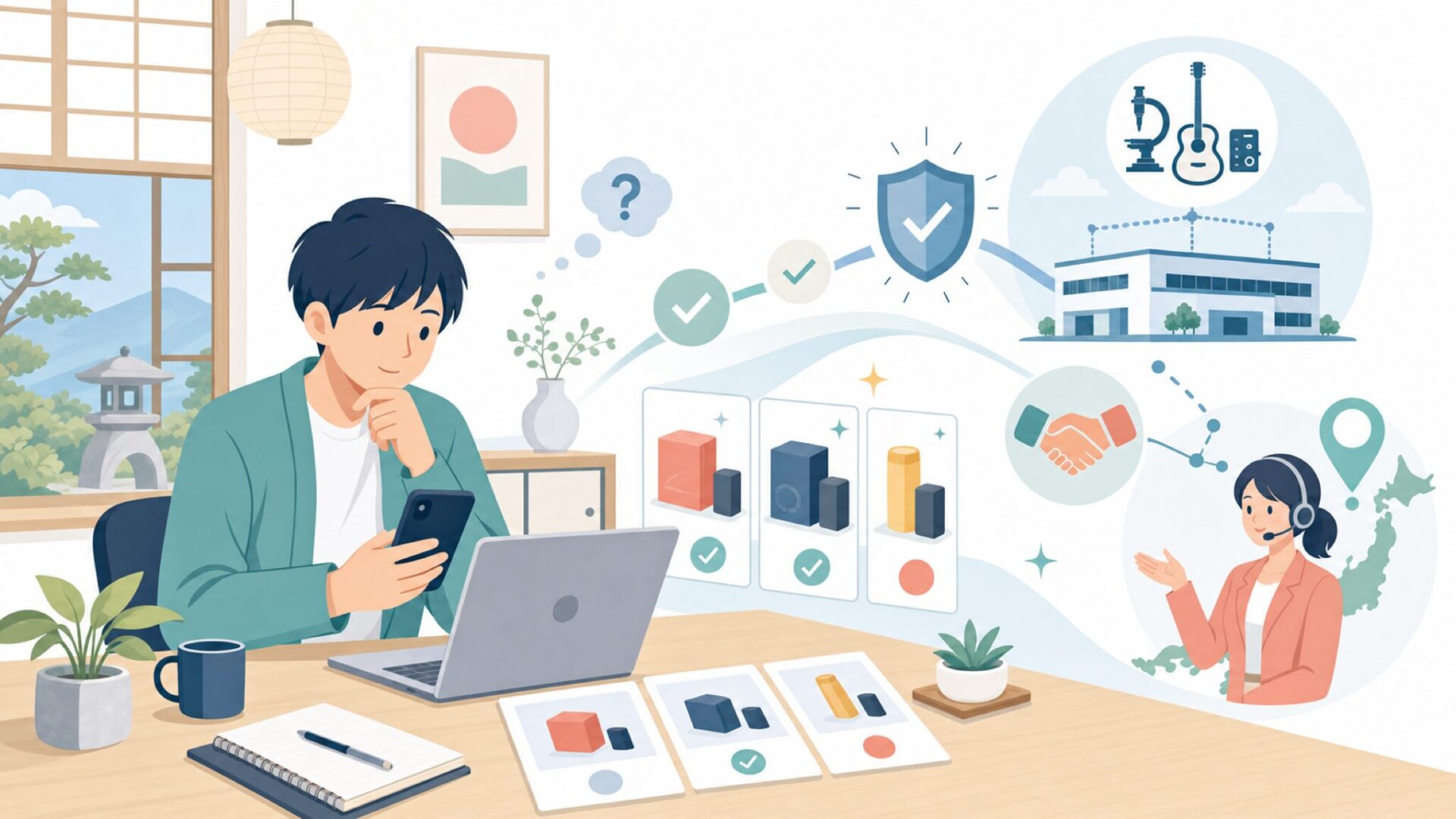 PreSonusを信頼して選べる理由を整理するを表すイラスト