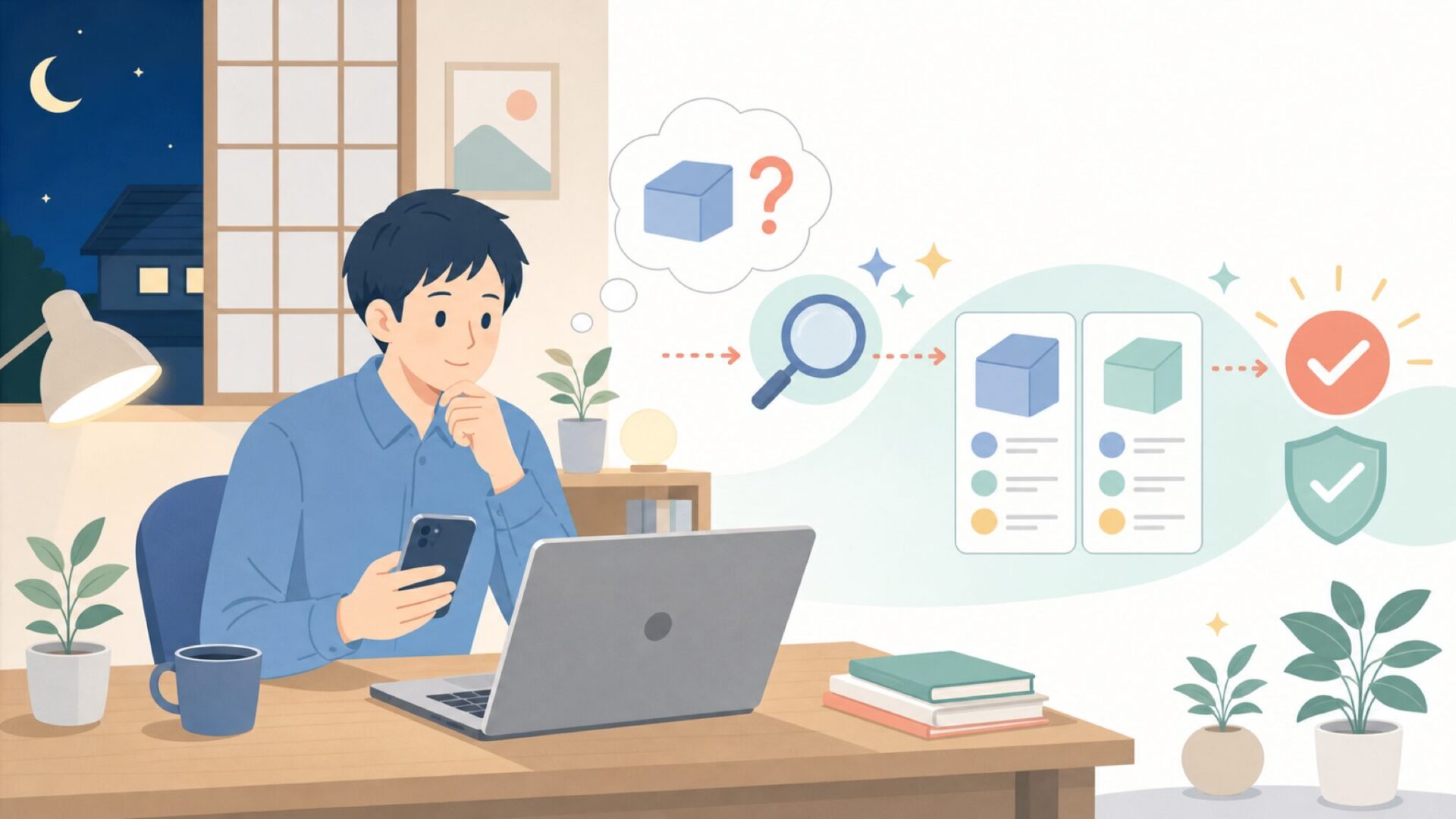 iDeaUSAはどこの国のブランド？結論を先に整理を表すイラスト