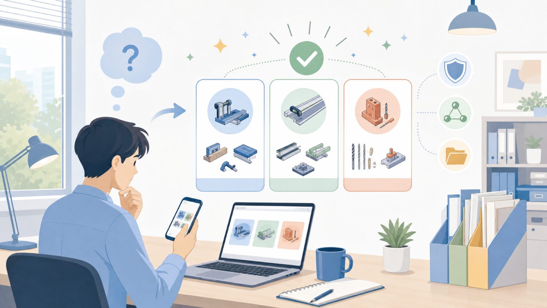 Kregの主力製品ラインナップを整理するを表すイラスト
