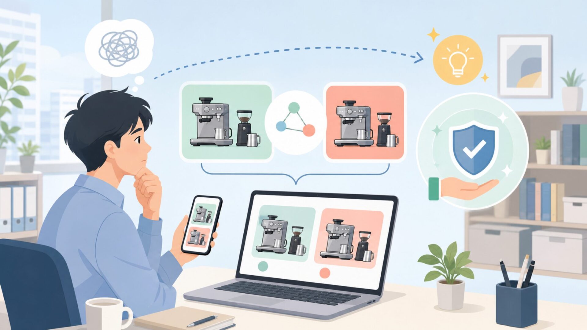 BrevilleとSage Appliancesの違いとは?関係を整理するを表すイラスト