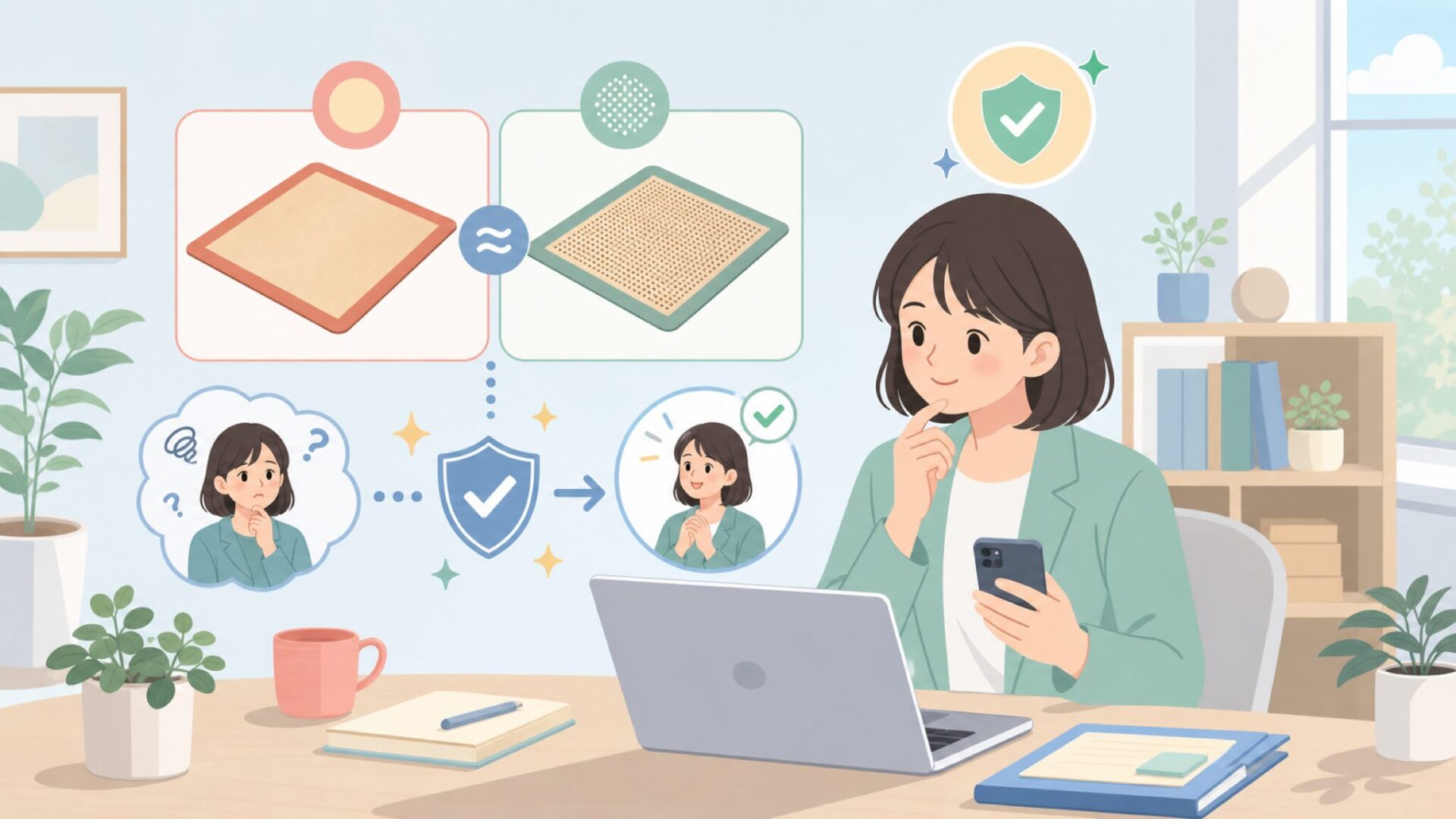 シルパットとシルパン——似て非なる2つの違いを整理するを表すイラスト