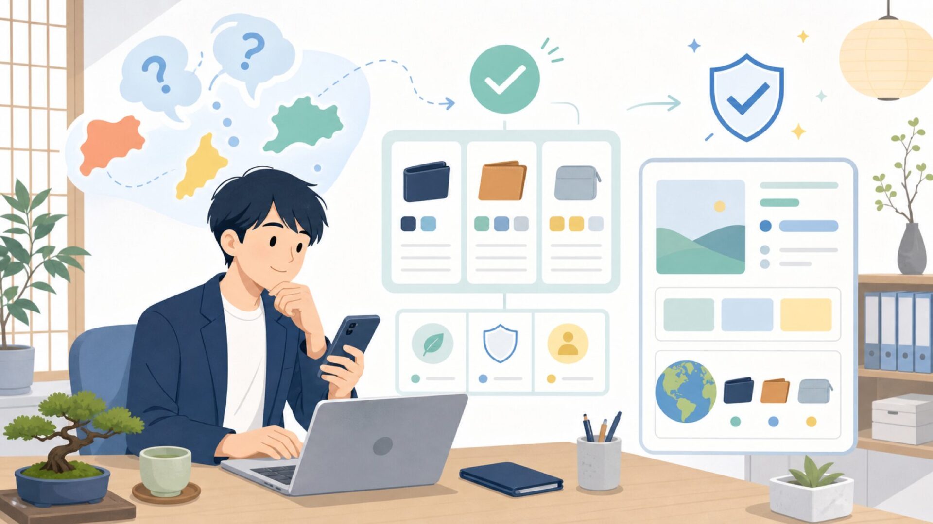 Bellroyはどこの国のブランド?結論と基本プロフィールを表すイラスト