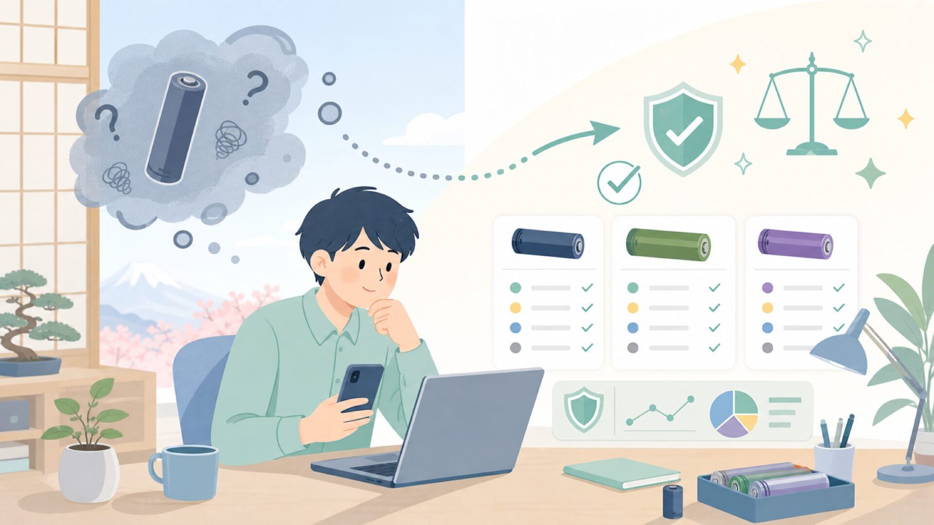 「中国製電池は怖い」という先入観を解体する──Vapcellの品質実績を表すイラスト