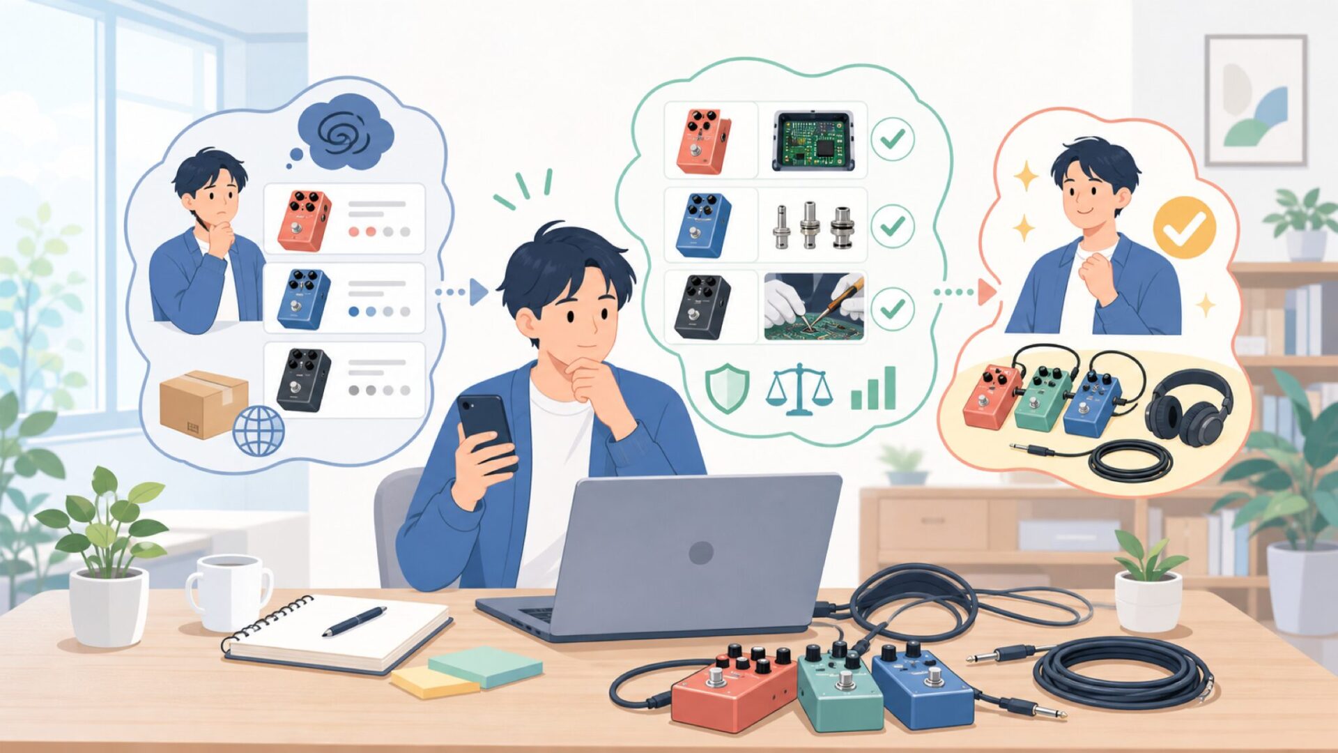 「中国製=品質が低い」は本当か — HOTONE Audioの実力を検証するを表すイラスト