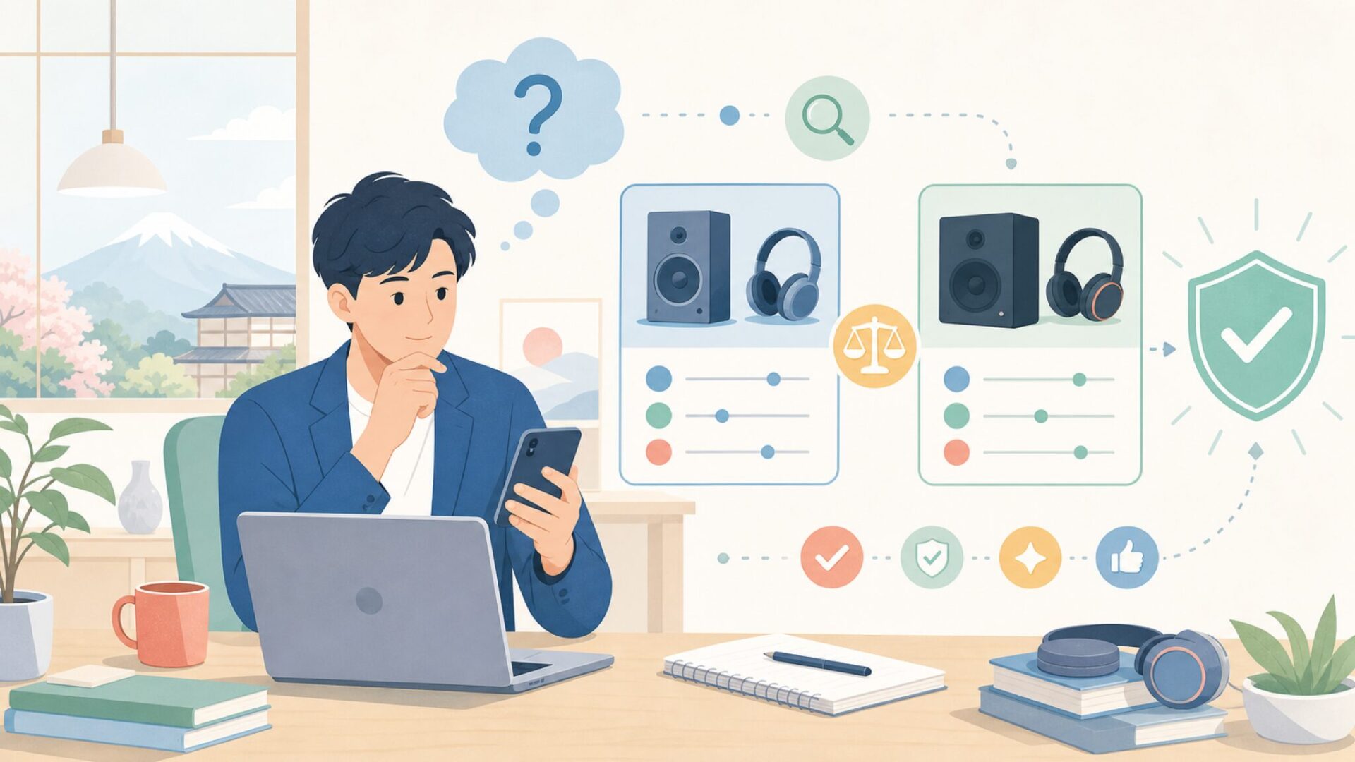 Samsung傘下になったタンノイ：品質は本当に変わったのかを表すイラスト