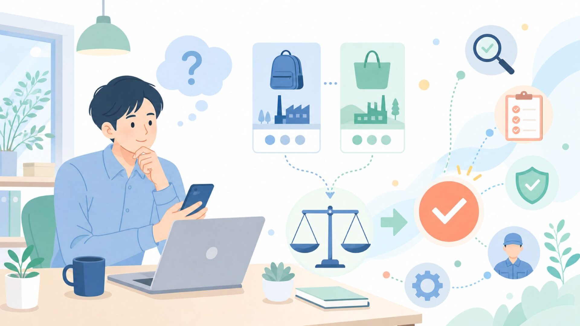 「中国製だから不安」は本当か？製造国と品質の関係を表すイラスト