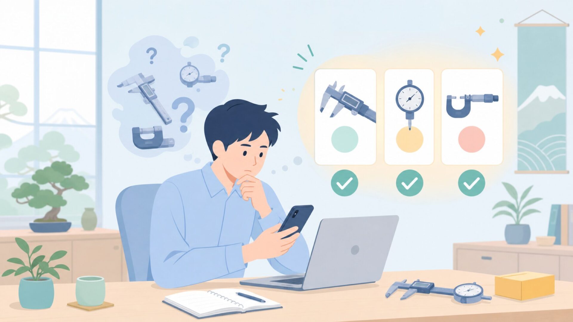 iGagingの精度と品質はどこまで信頼できる?を表すイラスト