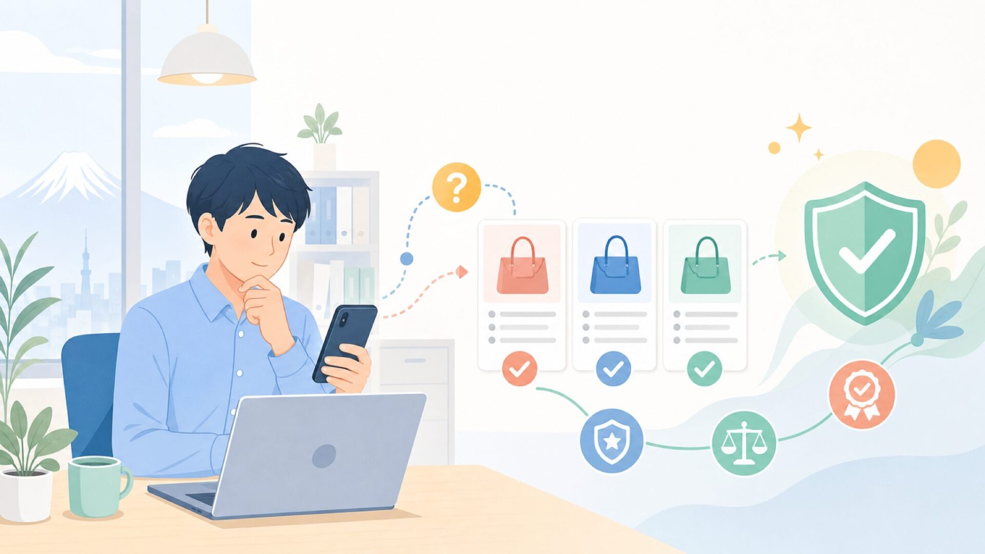 「中国製だから不安」をほどく——品質の実態を正直に評価するを表すイラスト