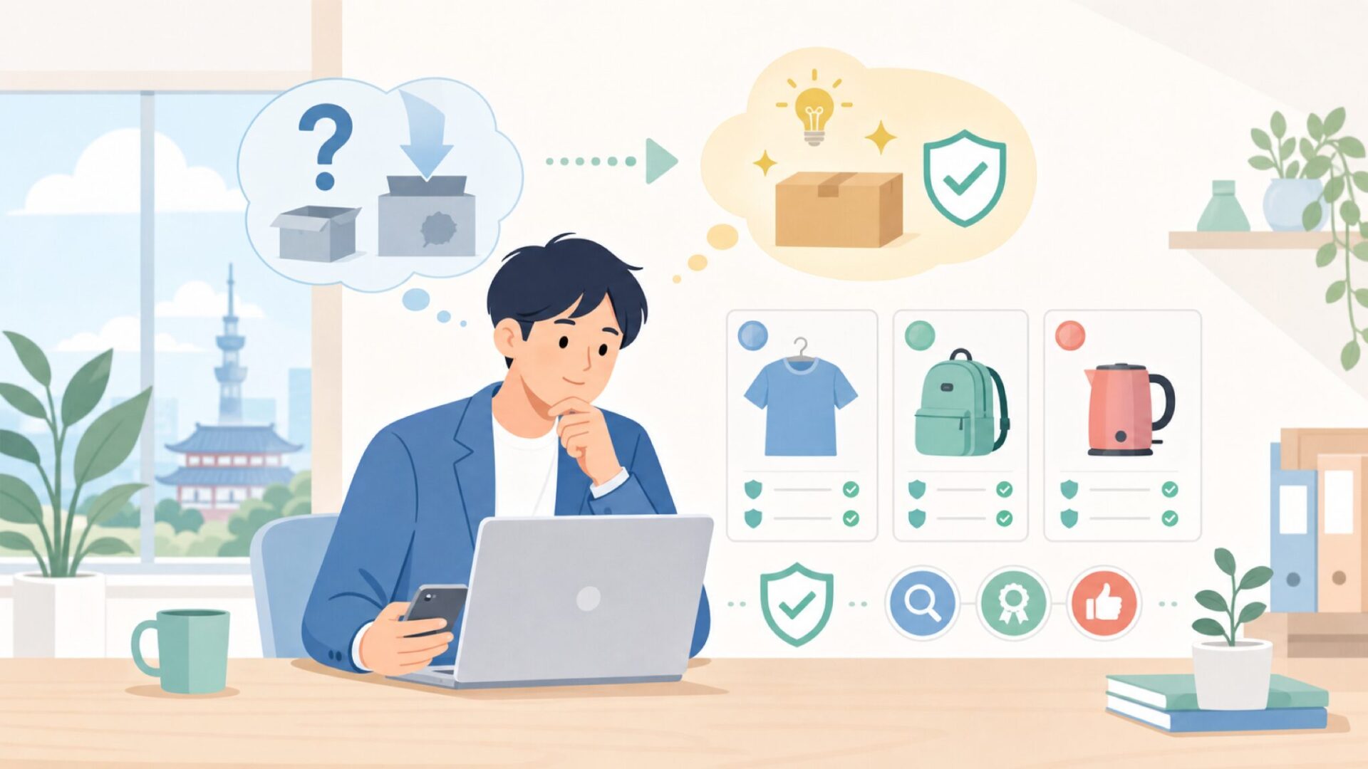 中国製だから品質が悪い？正しい期待値の話を表すイラスト