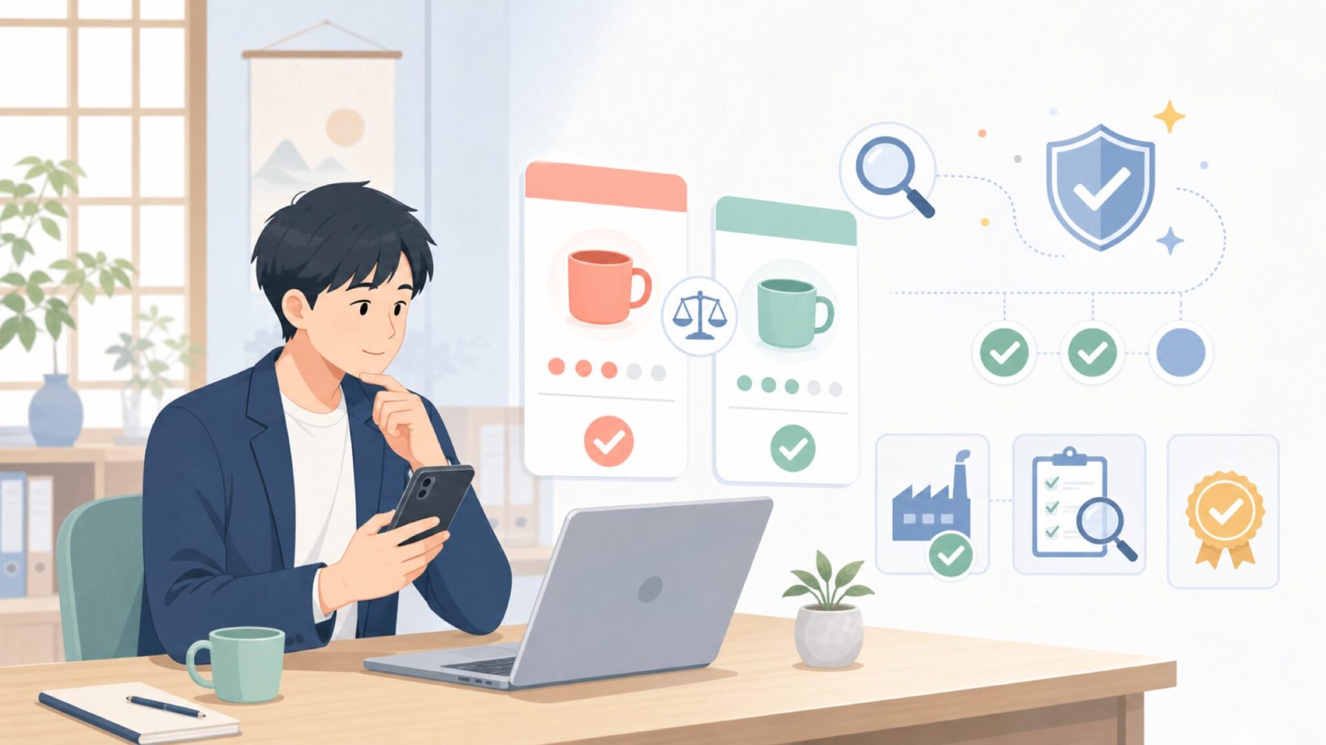 「中国製だから粗悪」は本当か——品質を客観的に検証するを表すイラスト