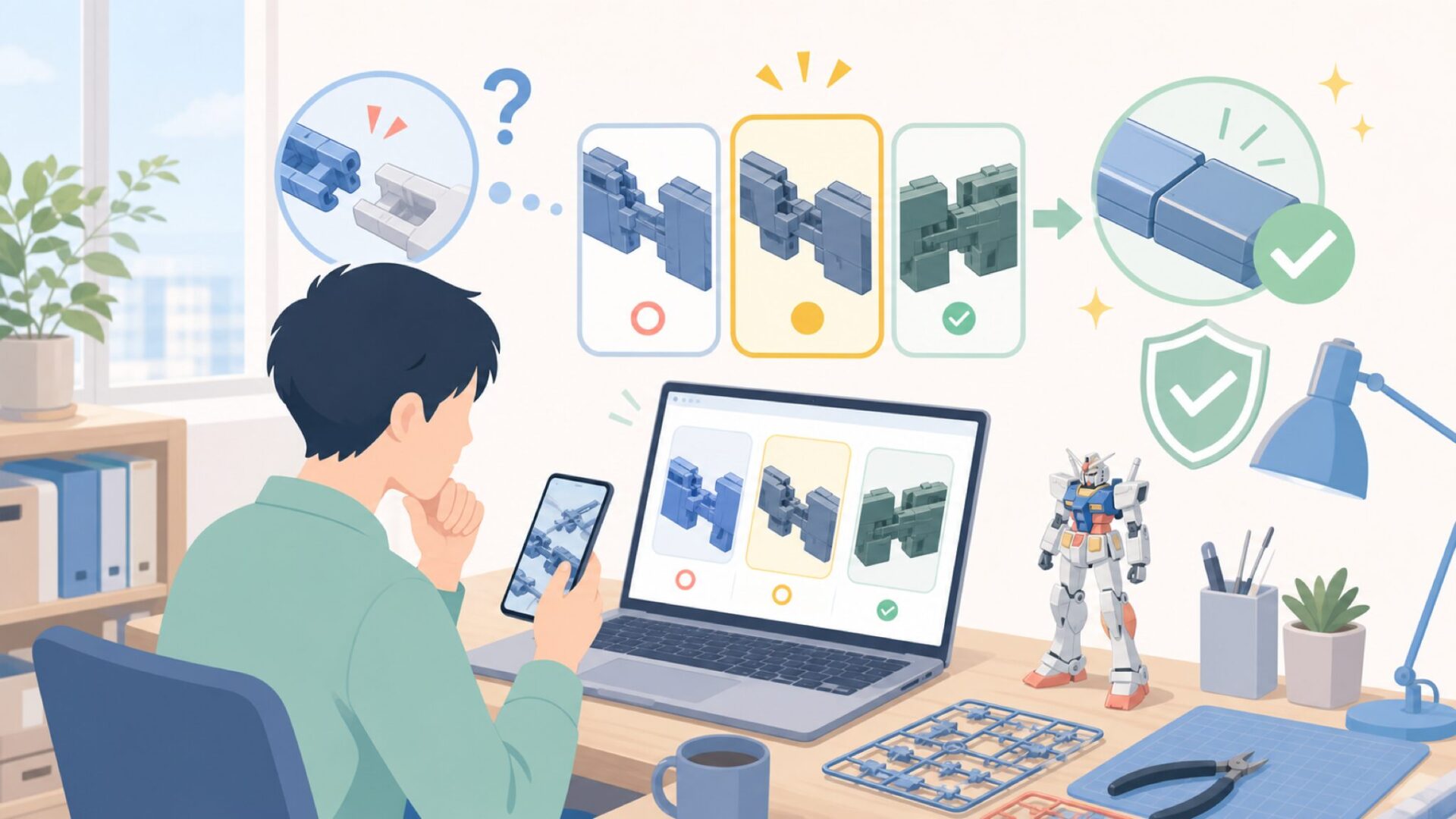 新金型は本当にガッチリ組める？品質の実力を表すイラスト